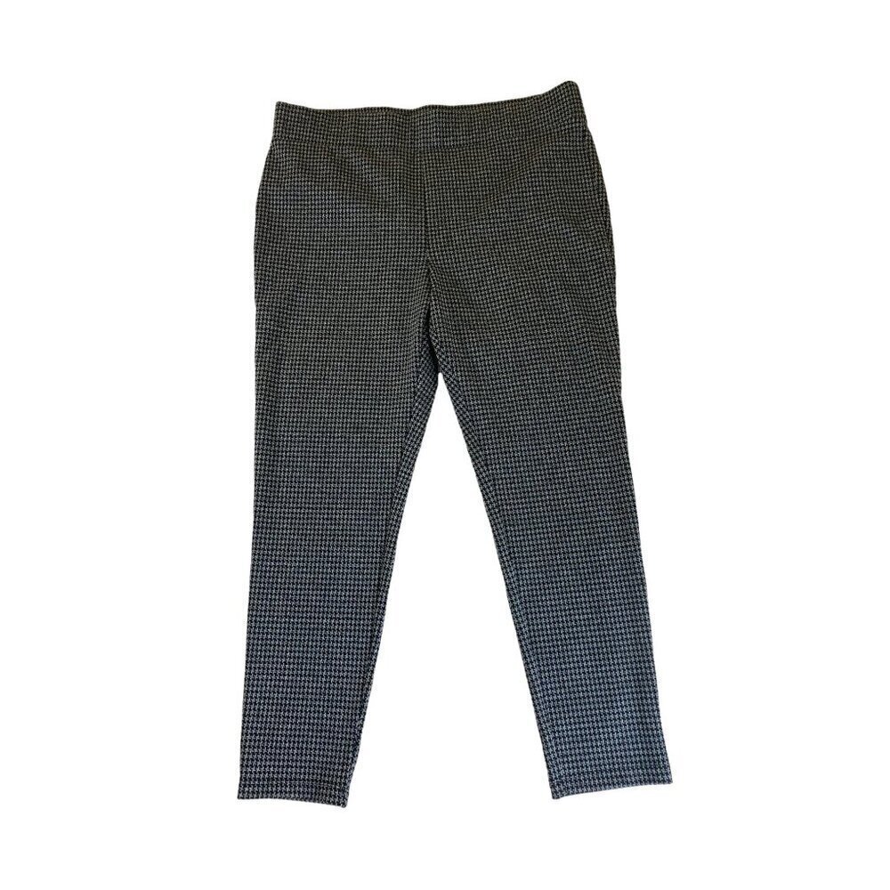 Loft Women's Plaid Casual Office Pull On Dress Pants - XL